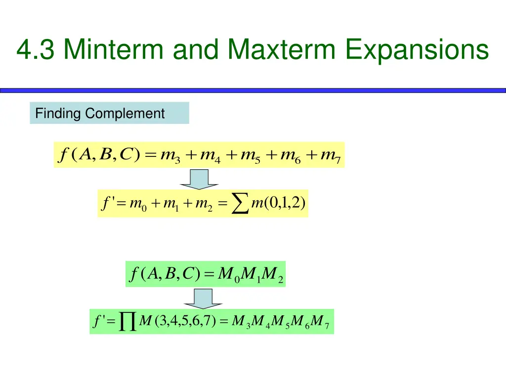 4 3 minterm and maxterm expansions 6