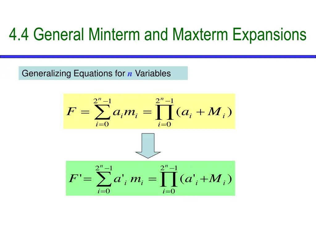 4 4 general minterm and maxterm expansions 4
