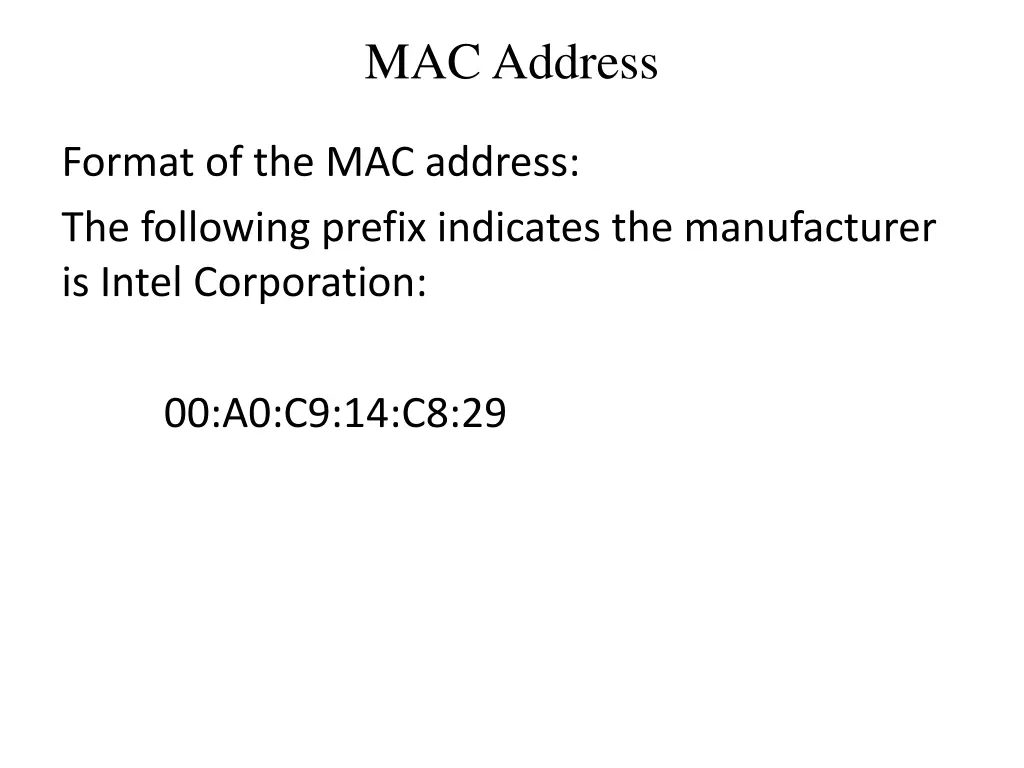 mac address 4