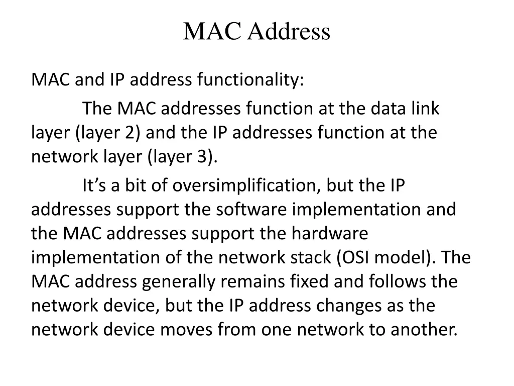 mac address 5