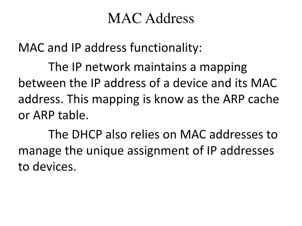 mac address 6