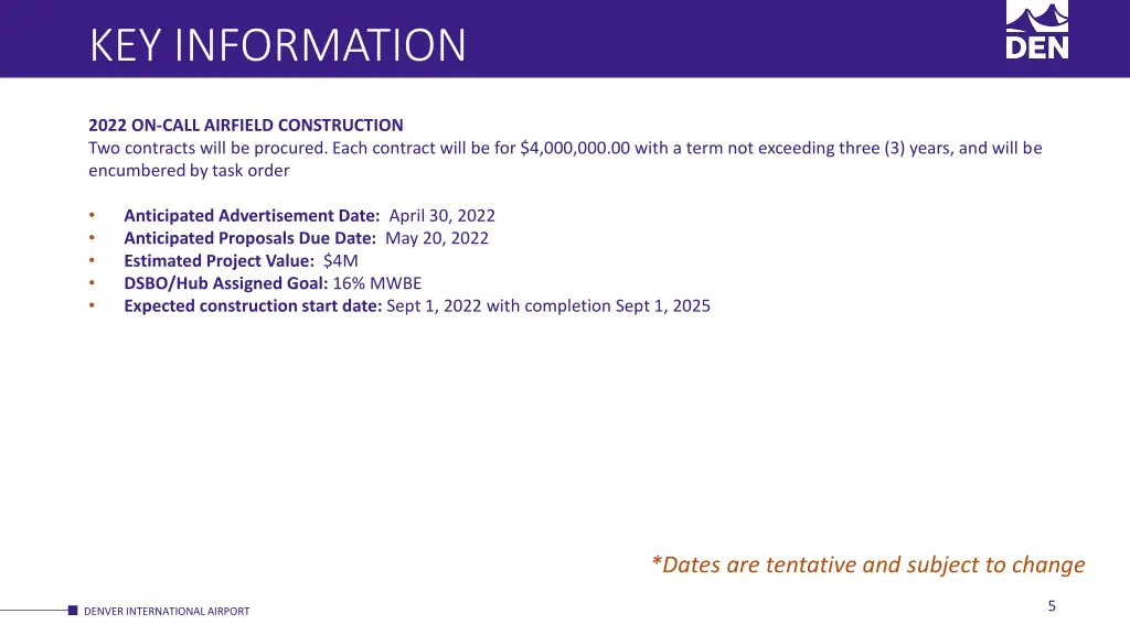 key information