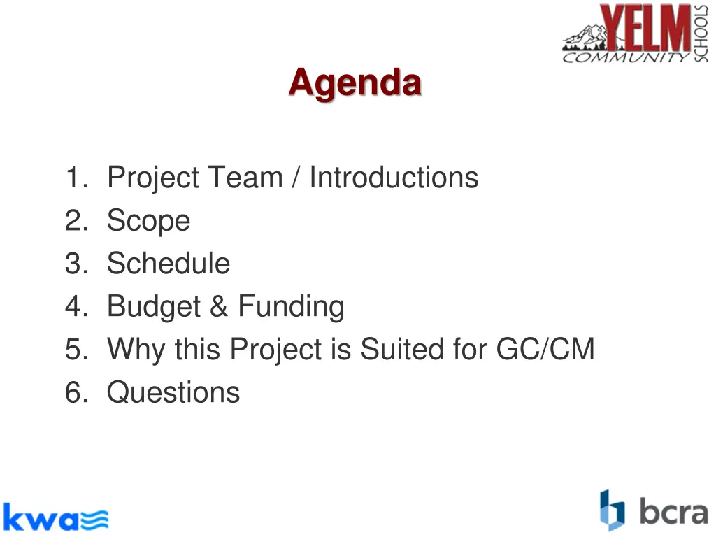 agenda