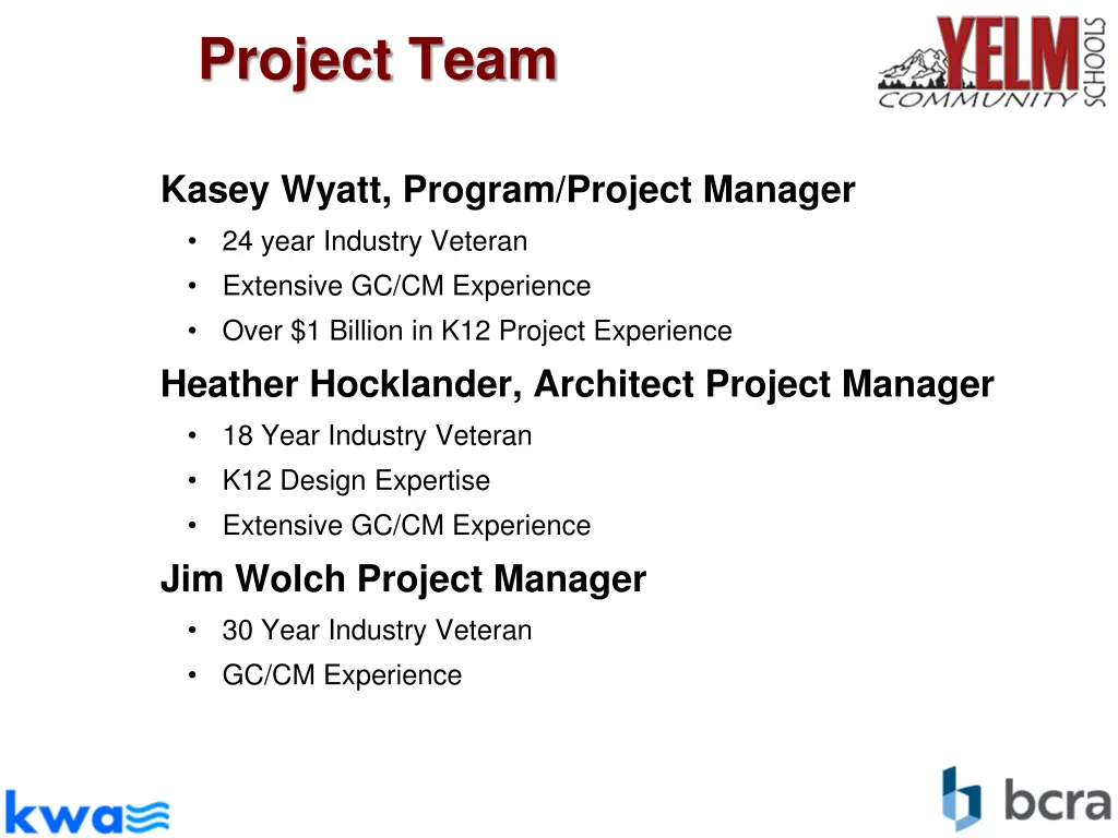 project team 1