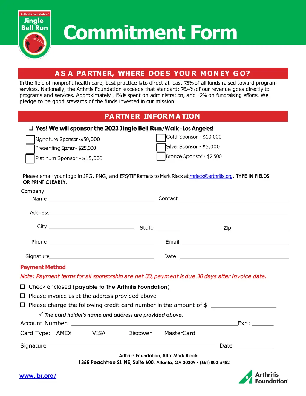 commitment form