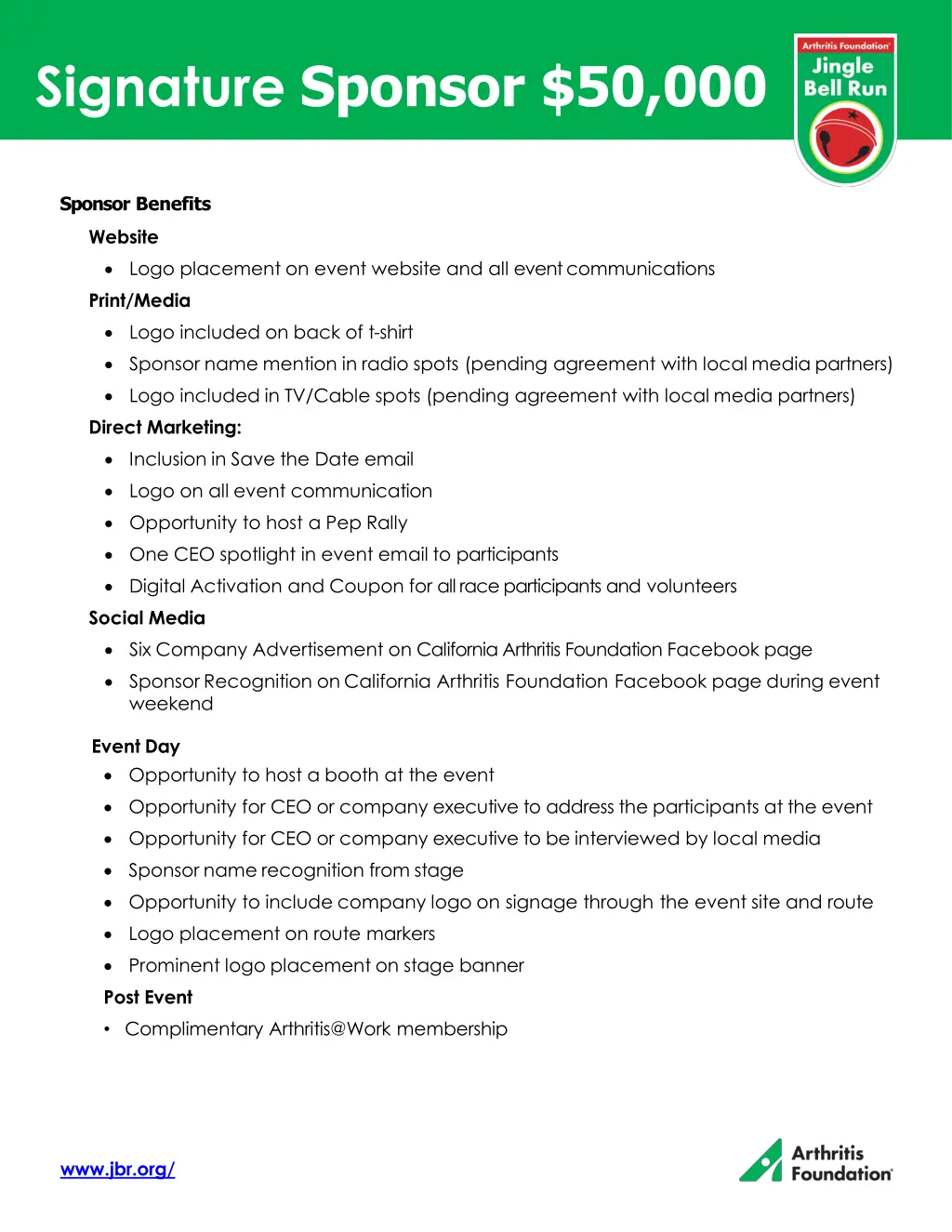 signature sponsor 50 000