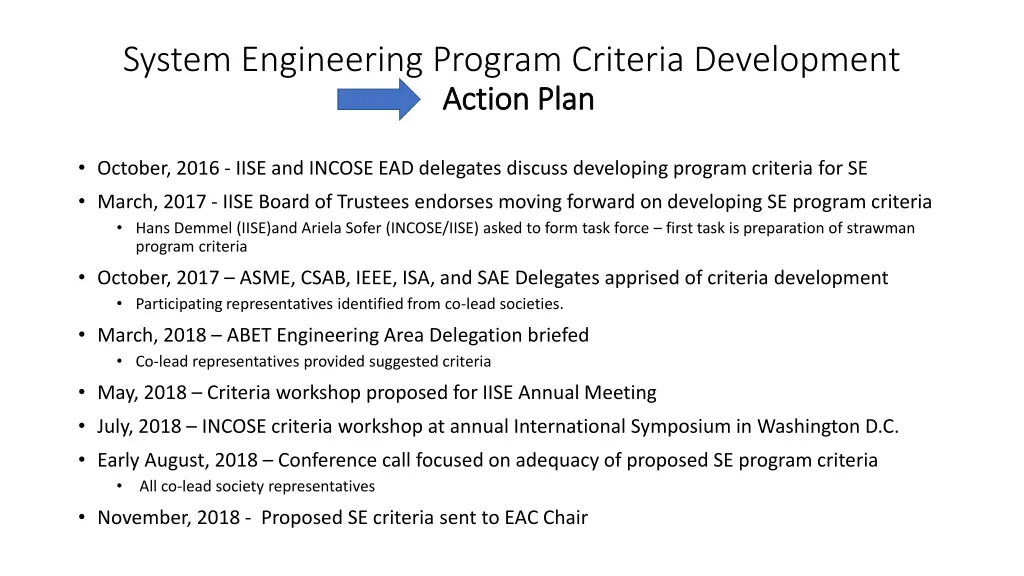 system engineering program criteria development 4