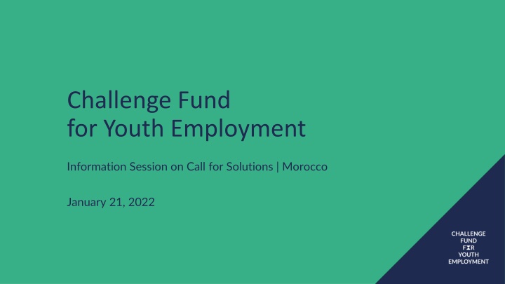 challenge fund for youth employment