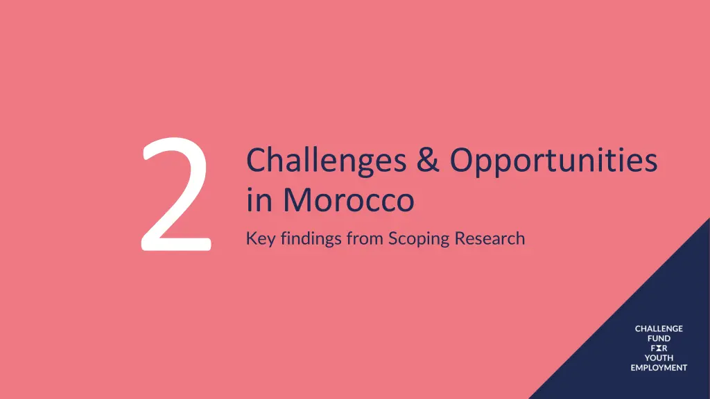 challenges opportunities in morocco key findings