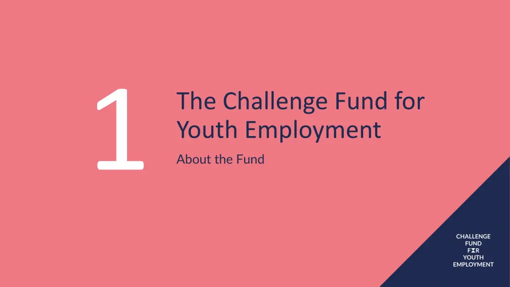 the challenge fund for youth employment