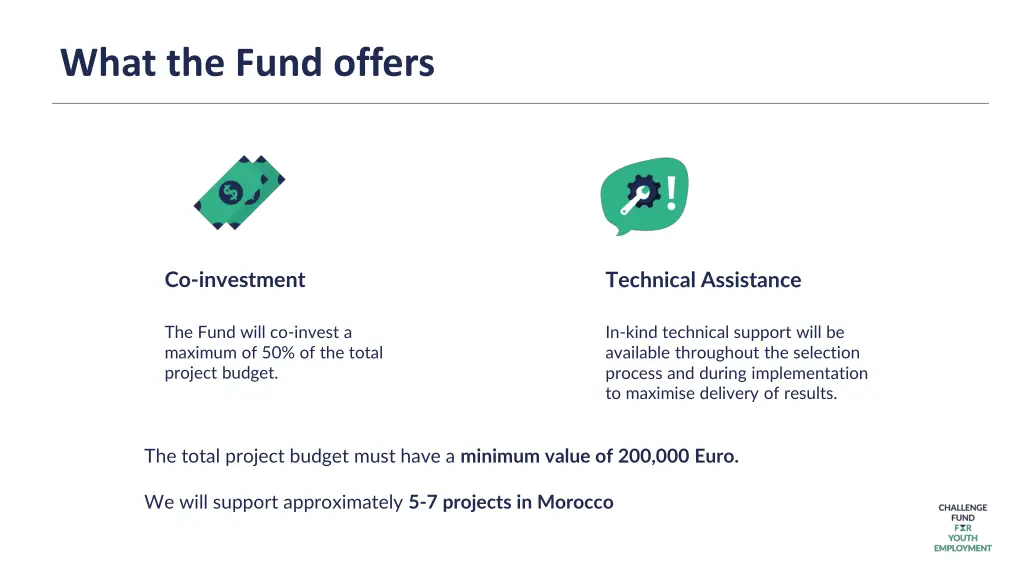 what the fund offers