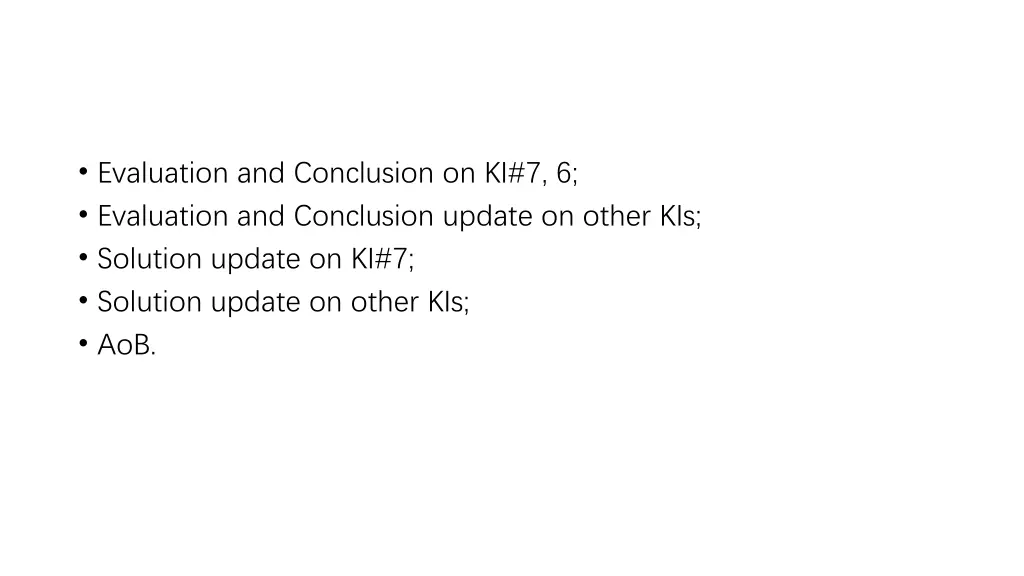 evaluation and conclusion on ki 7 6 evaluation