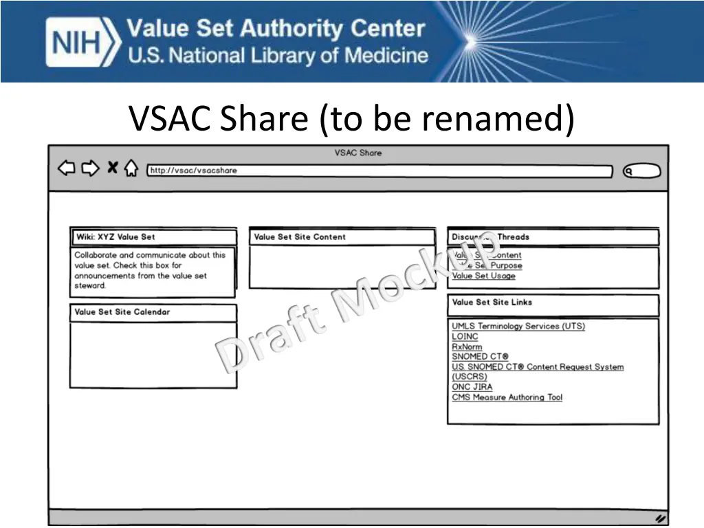 vsac share to be renamed