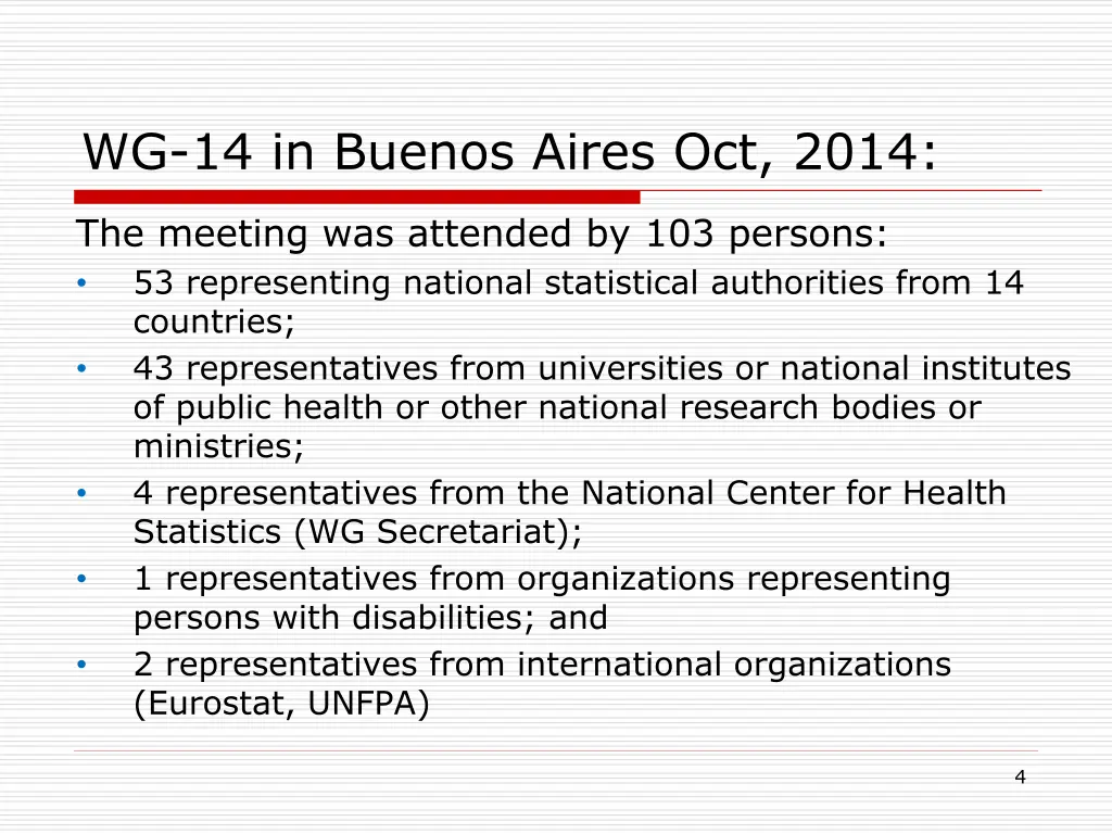 wg 14 in buenos aires oct 2014