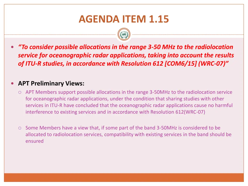 agenda item 1 15