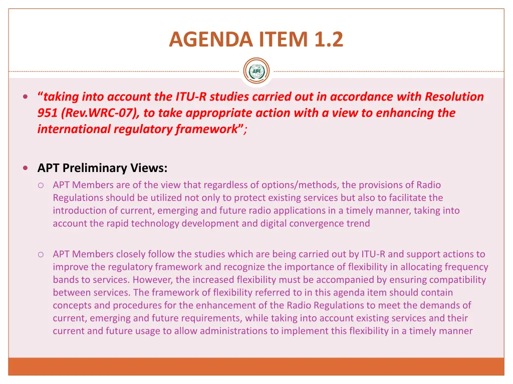 agenda item 1 2
