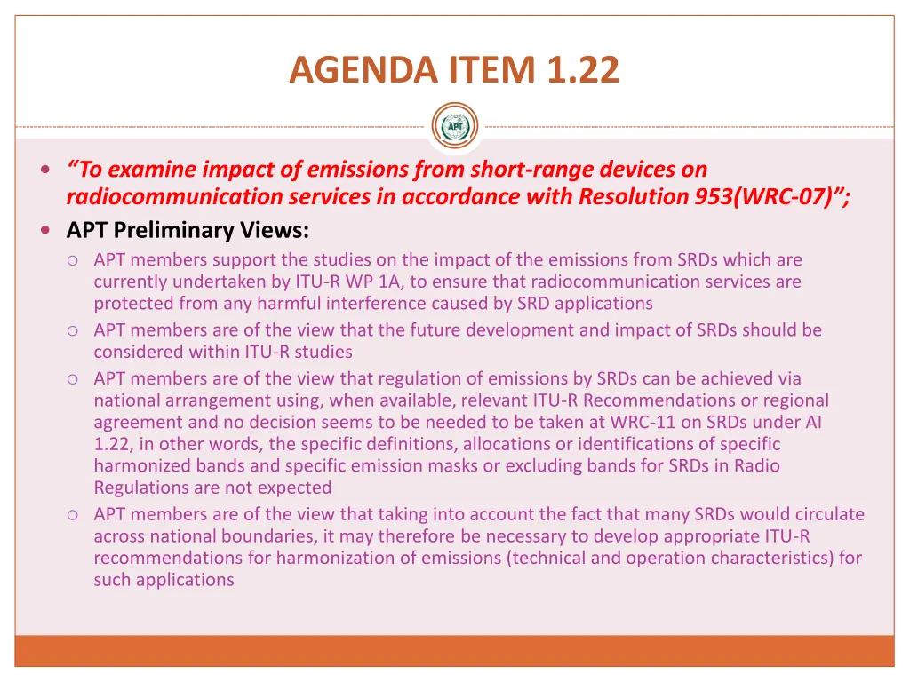 agenda item 1 22