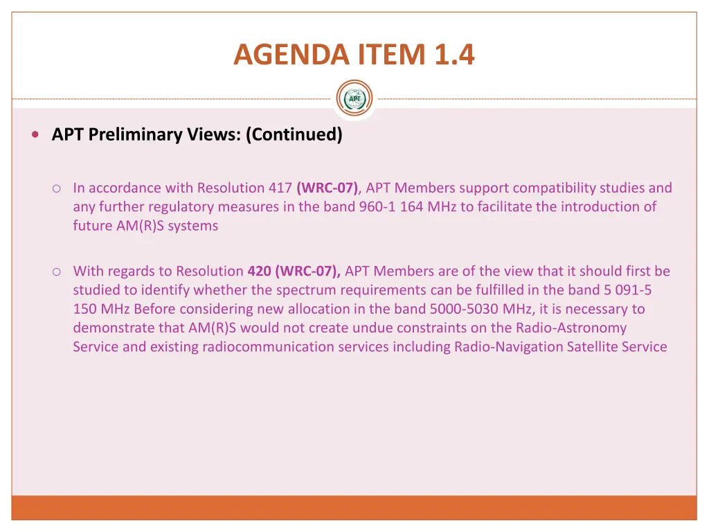 agenda item 1 4 1