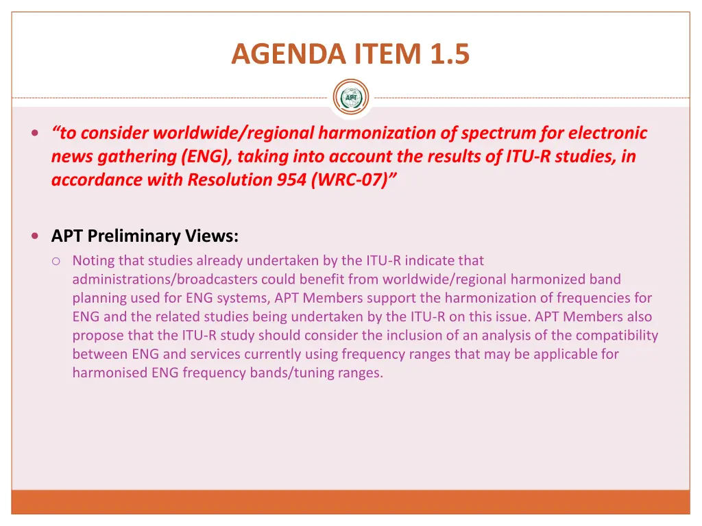 agenda item 1 5