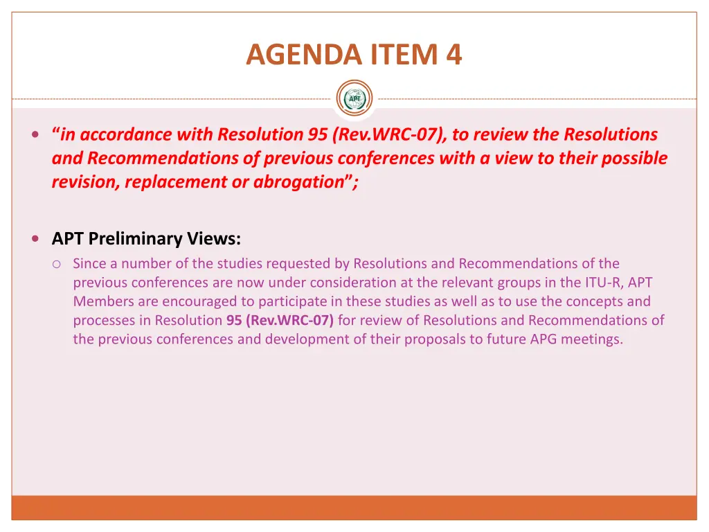 agenda item 4
