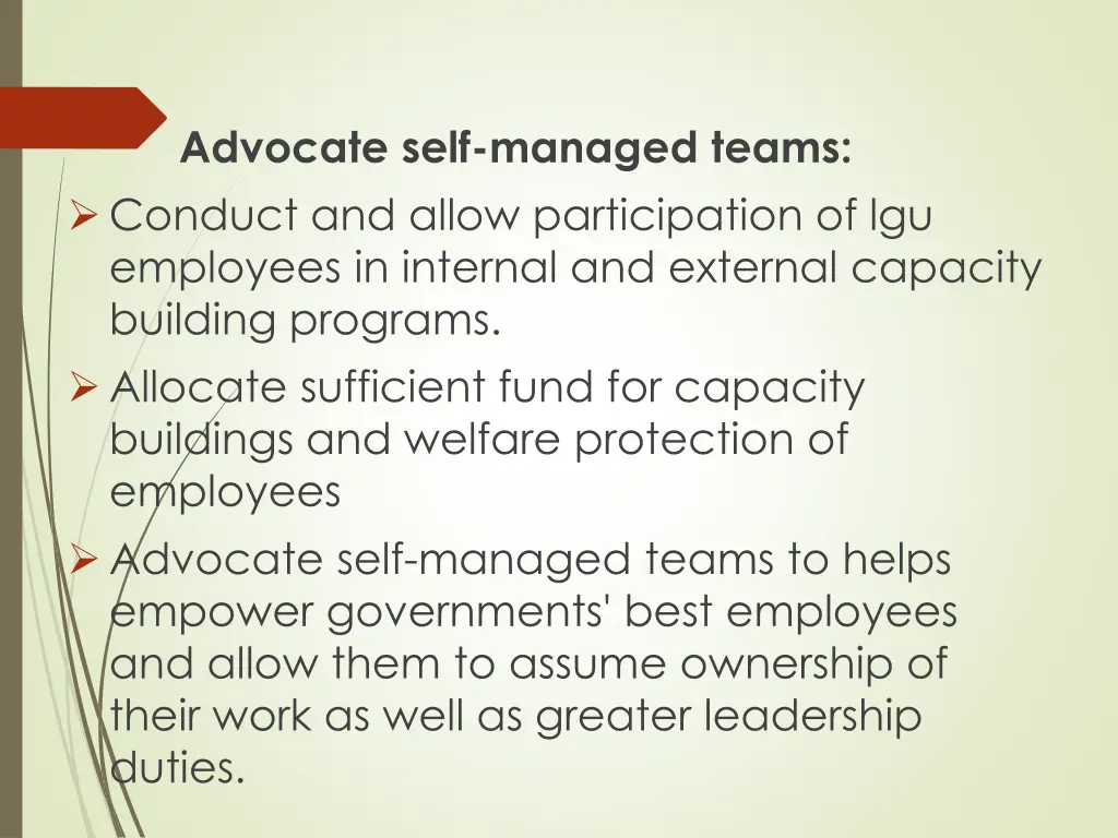 conduct and allow participation of lgu employees