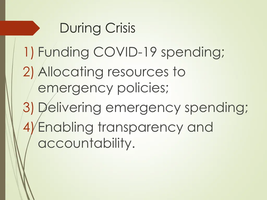 during crisis