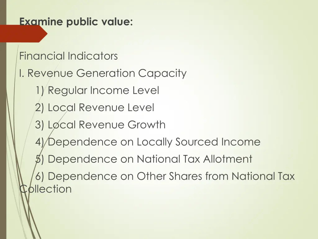 examine public value