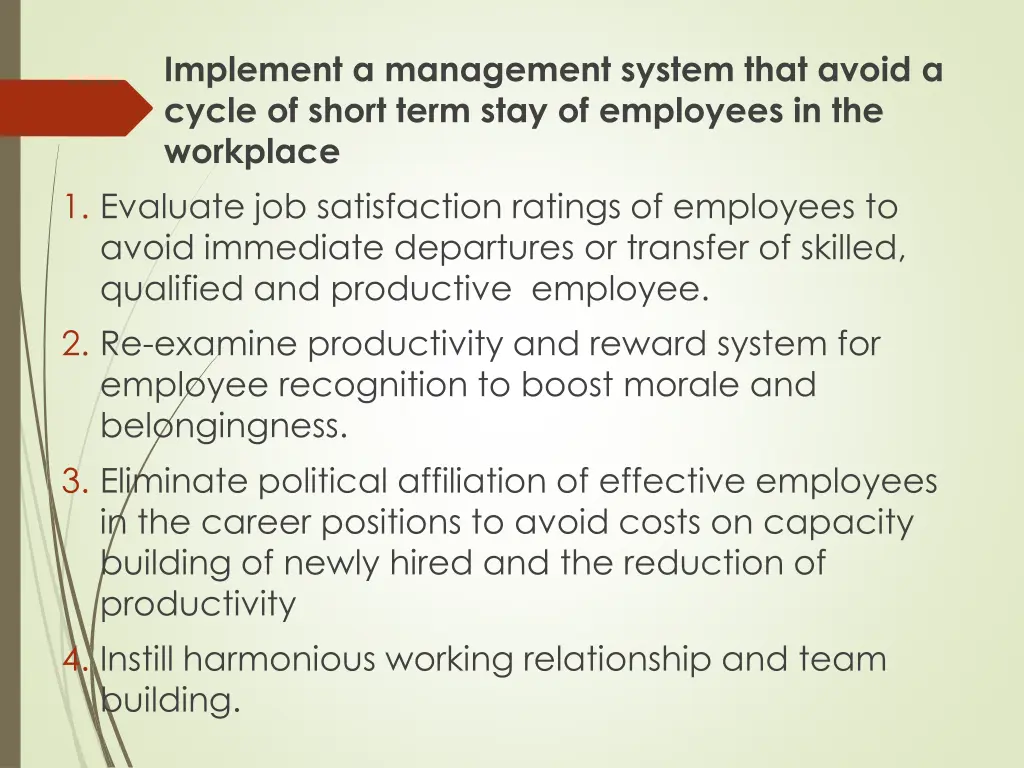 implement a management system that avoid a cycle