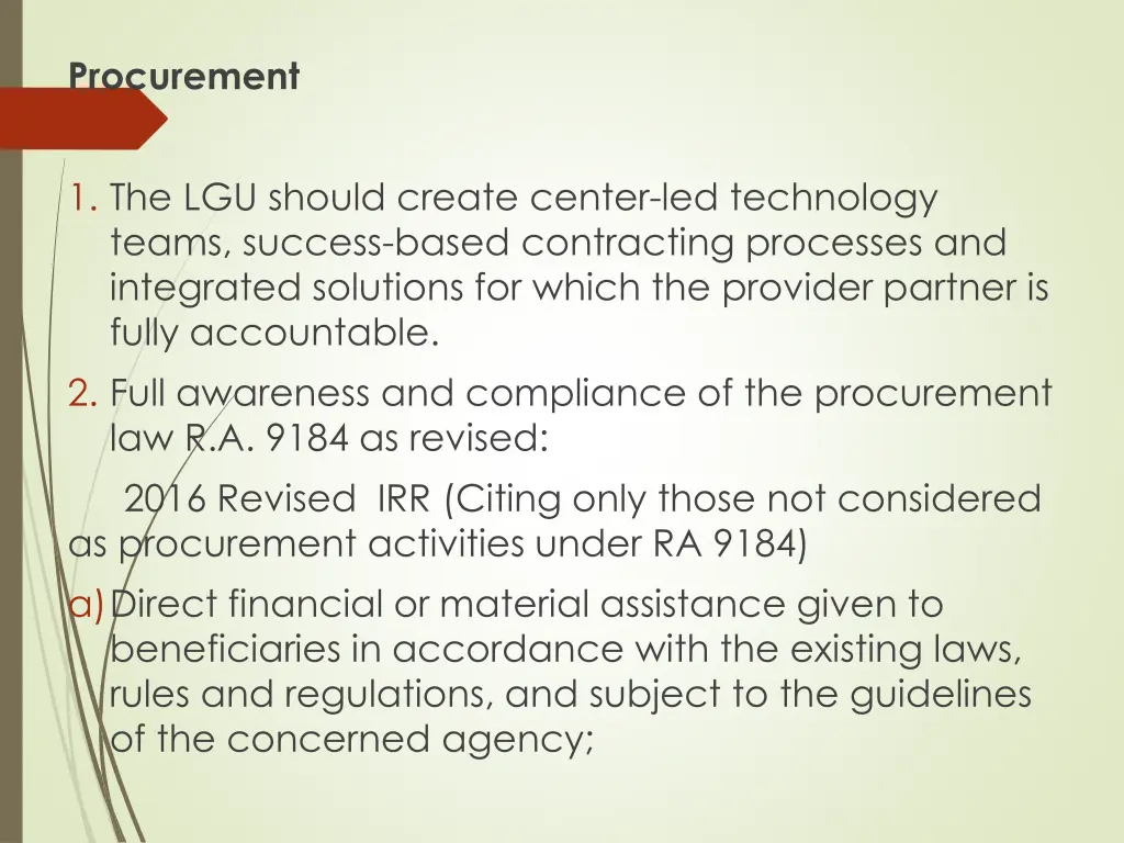 procurement