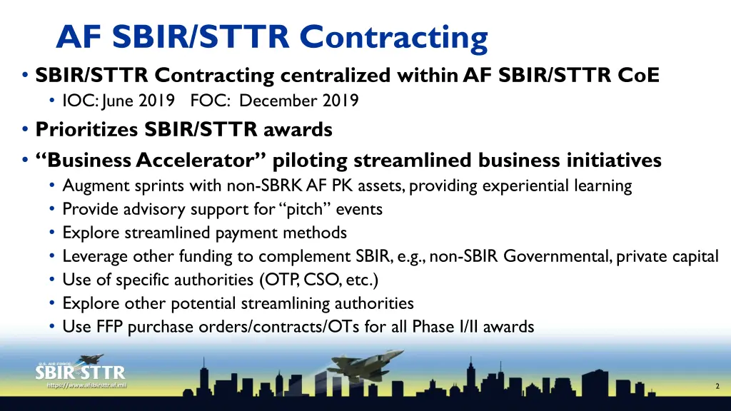 af sbir sttr contracting sbir sttr contracting