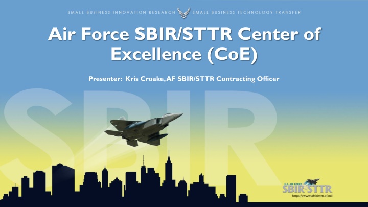 air force sbir sttr center of excellence coe