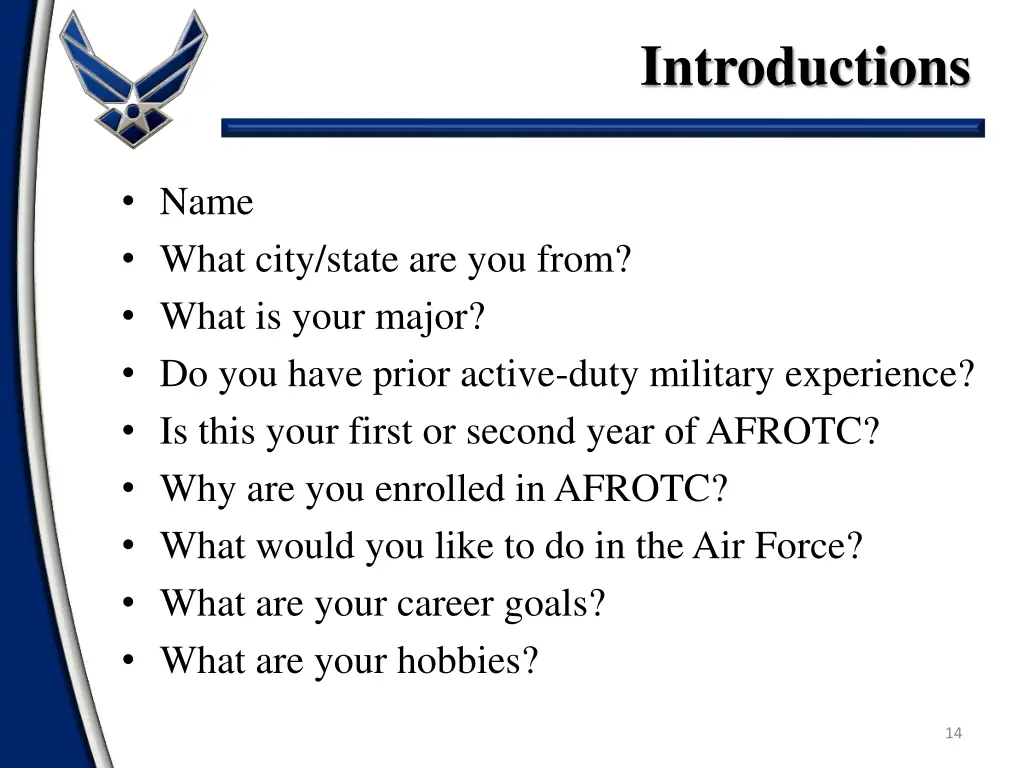 introductions