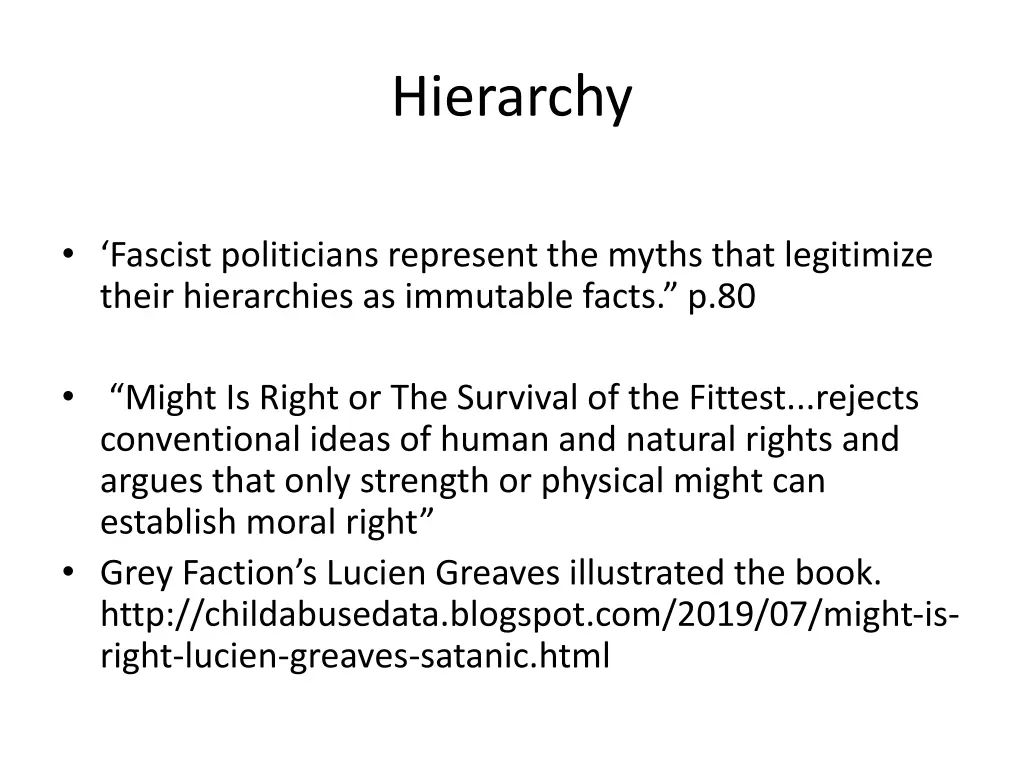 hierarchy