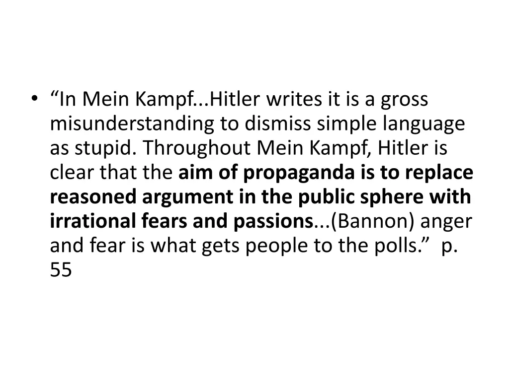 in mein kampf hitler writes it is a gross