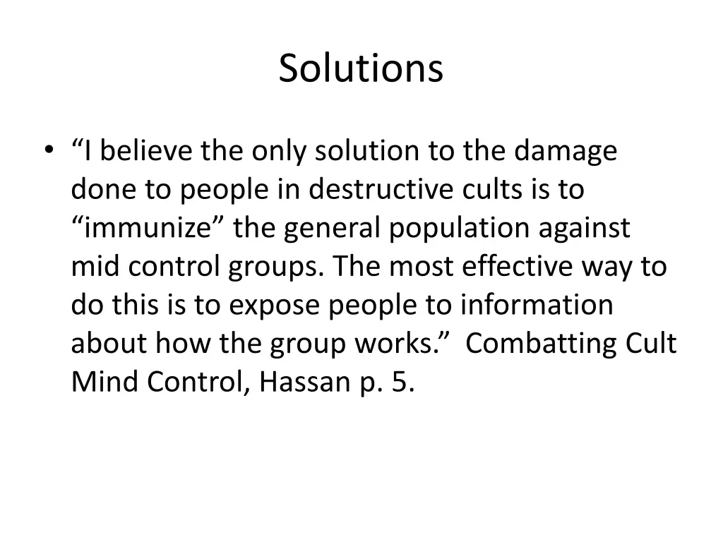 solutions