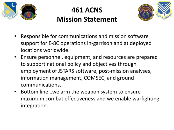 461 acns mission statement