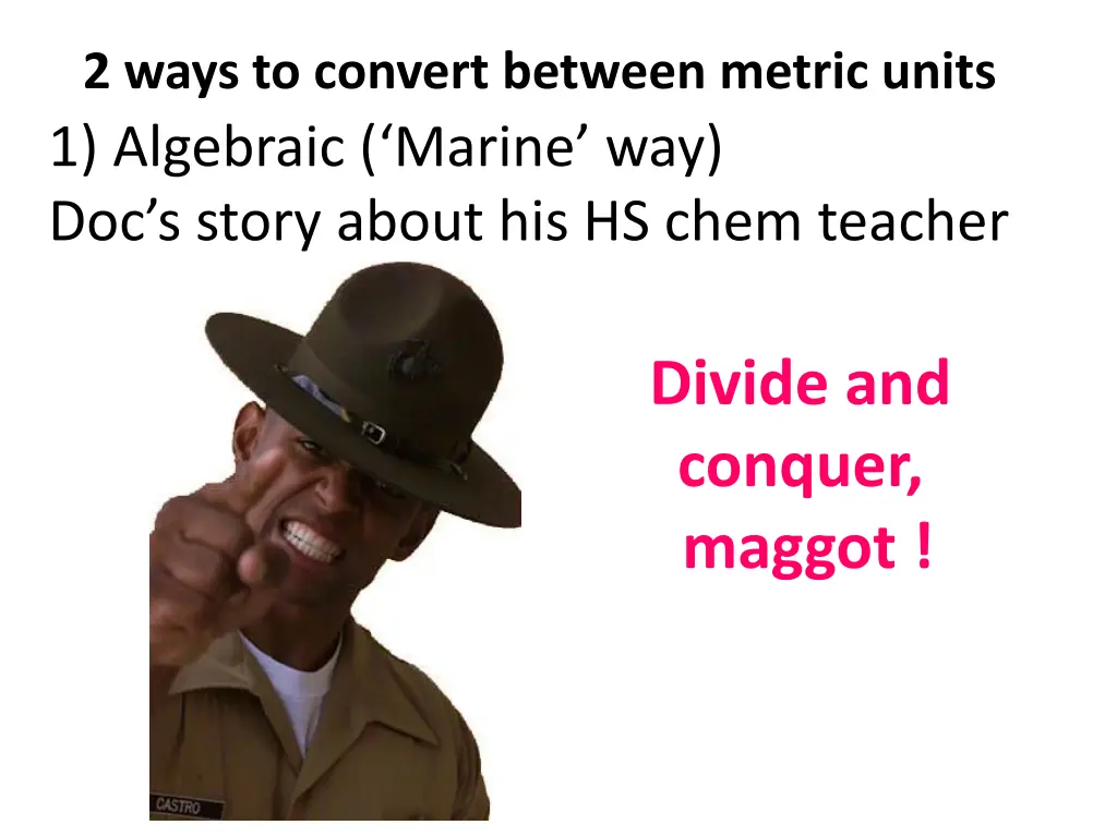 2 ways to convert between metric units
