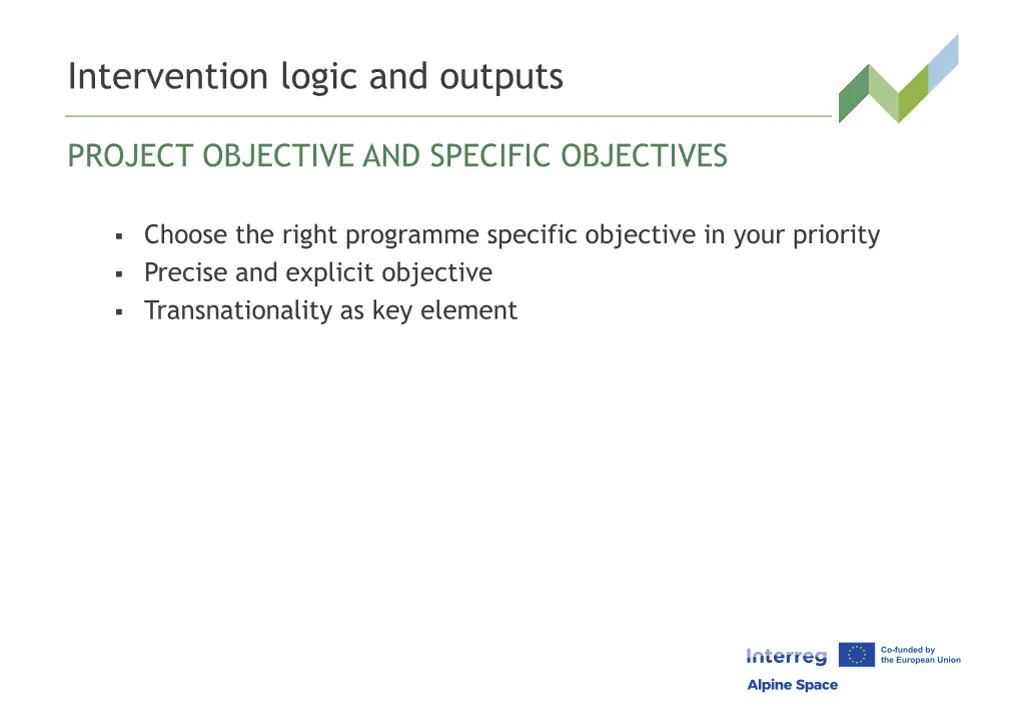 intervention logic and outputs 7