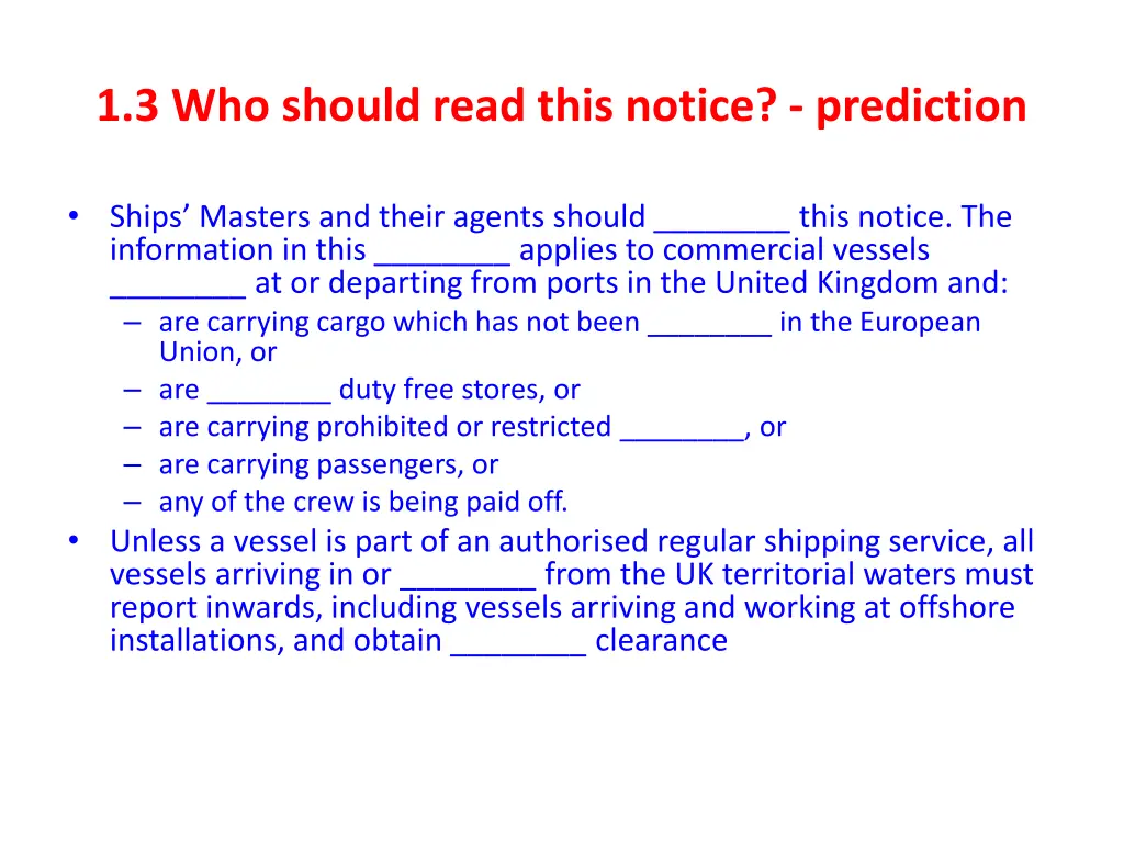 1 3 who should read this notice prediction
