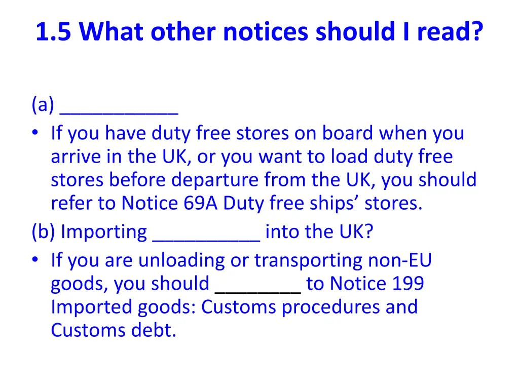 1 5 what other notices should i read 1