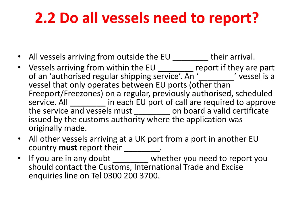 2 2 do all vessels need to report 1