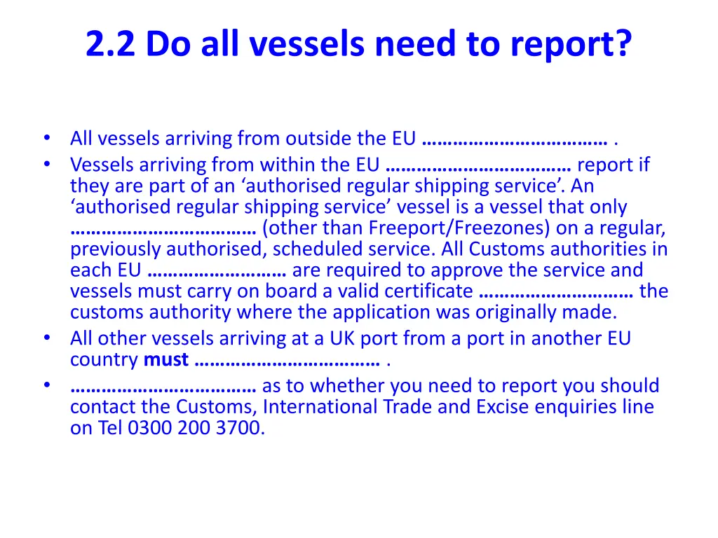2 2 do all vessels need to report 2