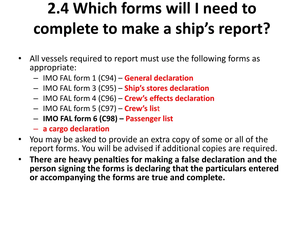 2 4 which forms will i need to complete to make