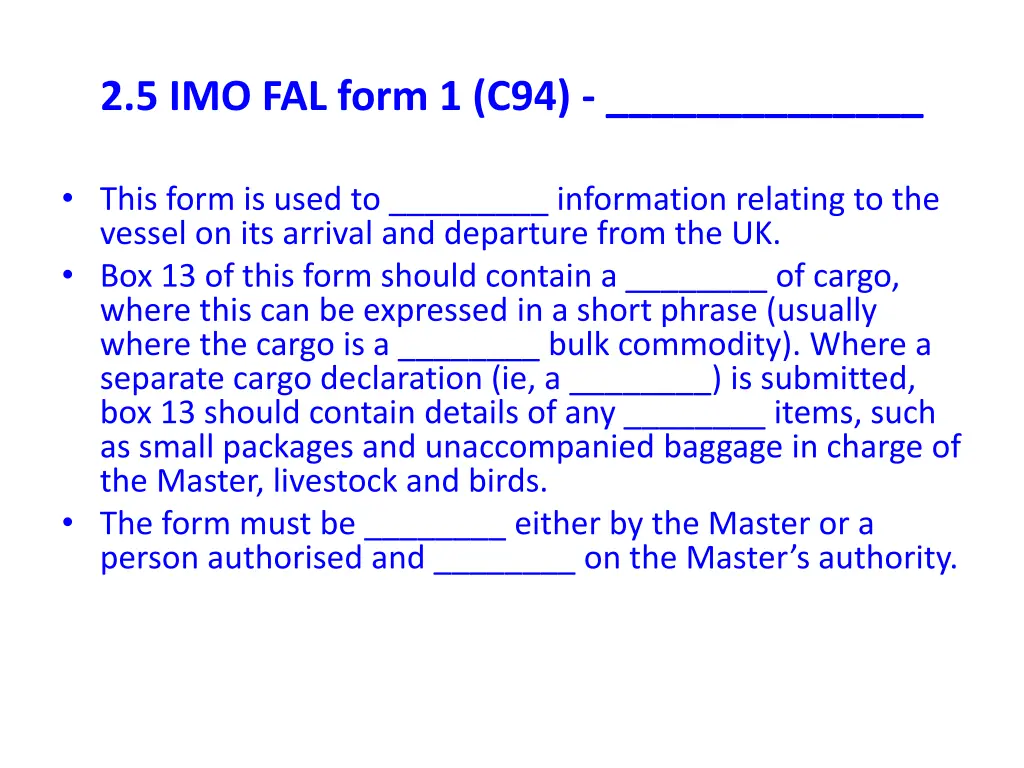 2 5 imo fal form 1 c94 1