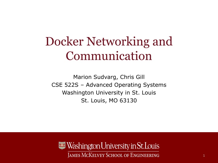 docker networking and communication