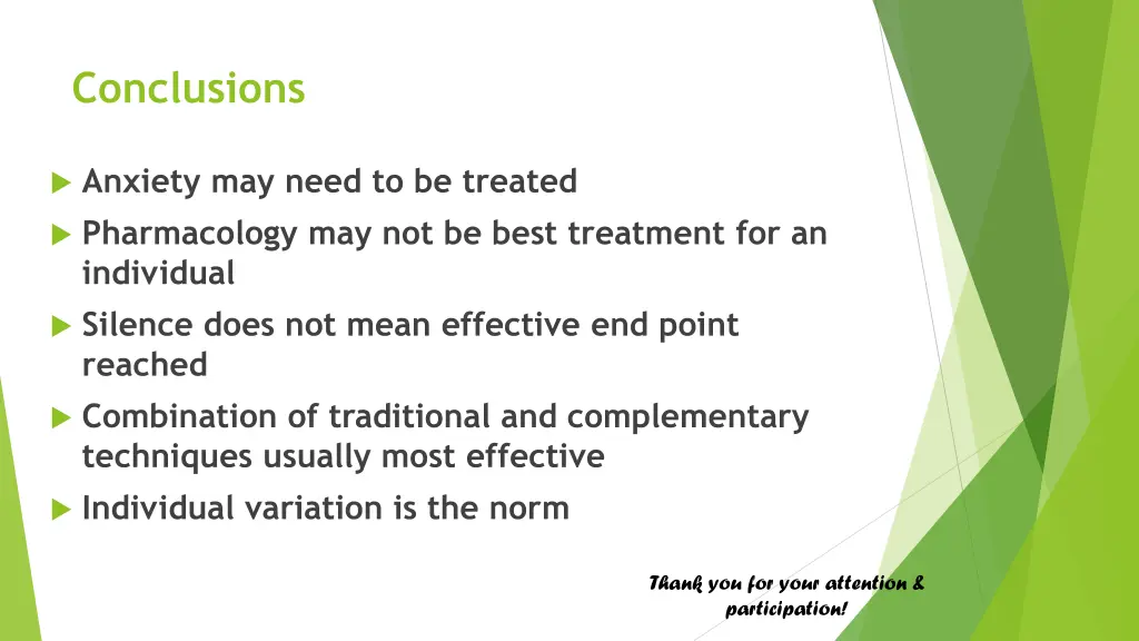 conclusions