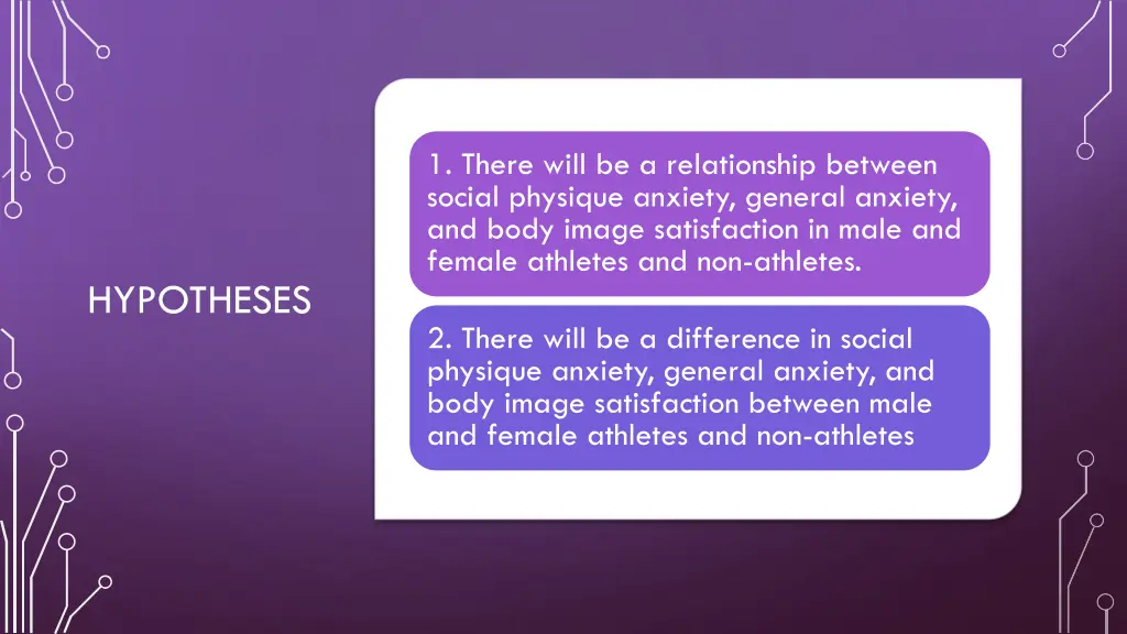 1 there will be a relationship between social