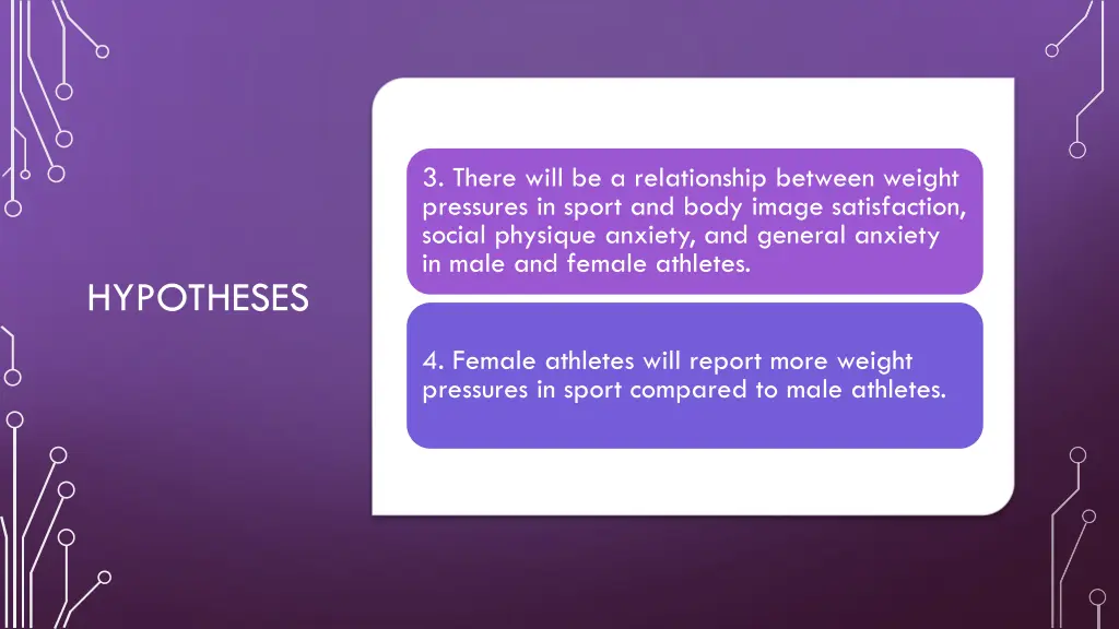 3 there will be a relationship between weight