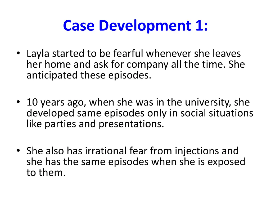 case development 1