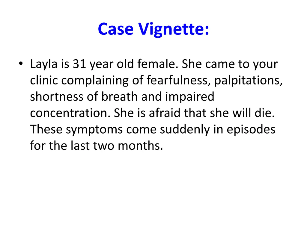 case vignette
